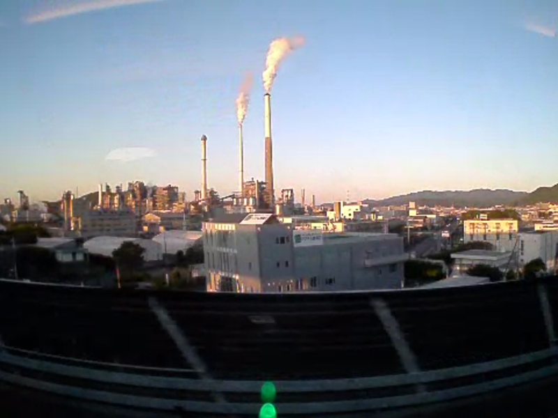 OriHime撮影、山陽新幹線の車窓風景